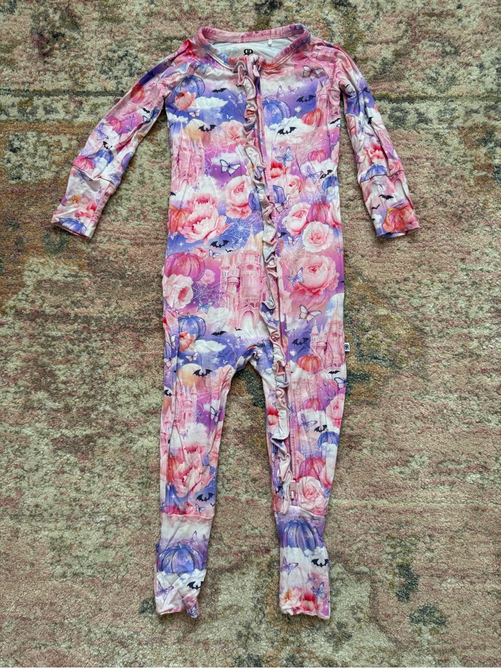 Bums & Roses Romeo and Ghouliet convertible ruffle romper